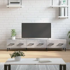 Szafka pod telewizor szarość betonu 150x36x30 cm