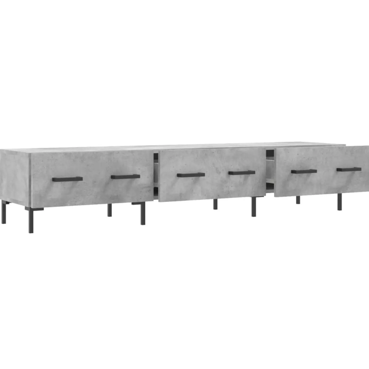 Szafka pod telewizor szarość betonu 150x36x30 cm