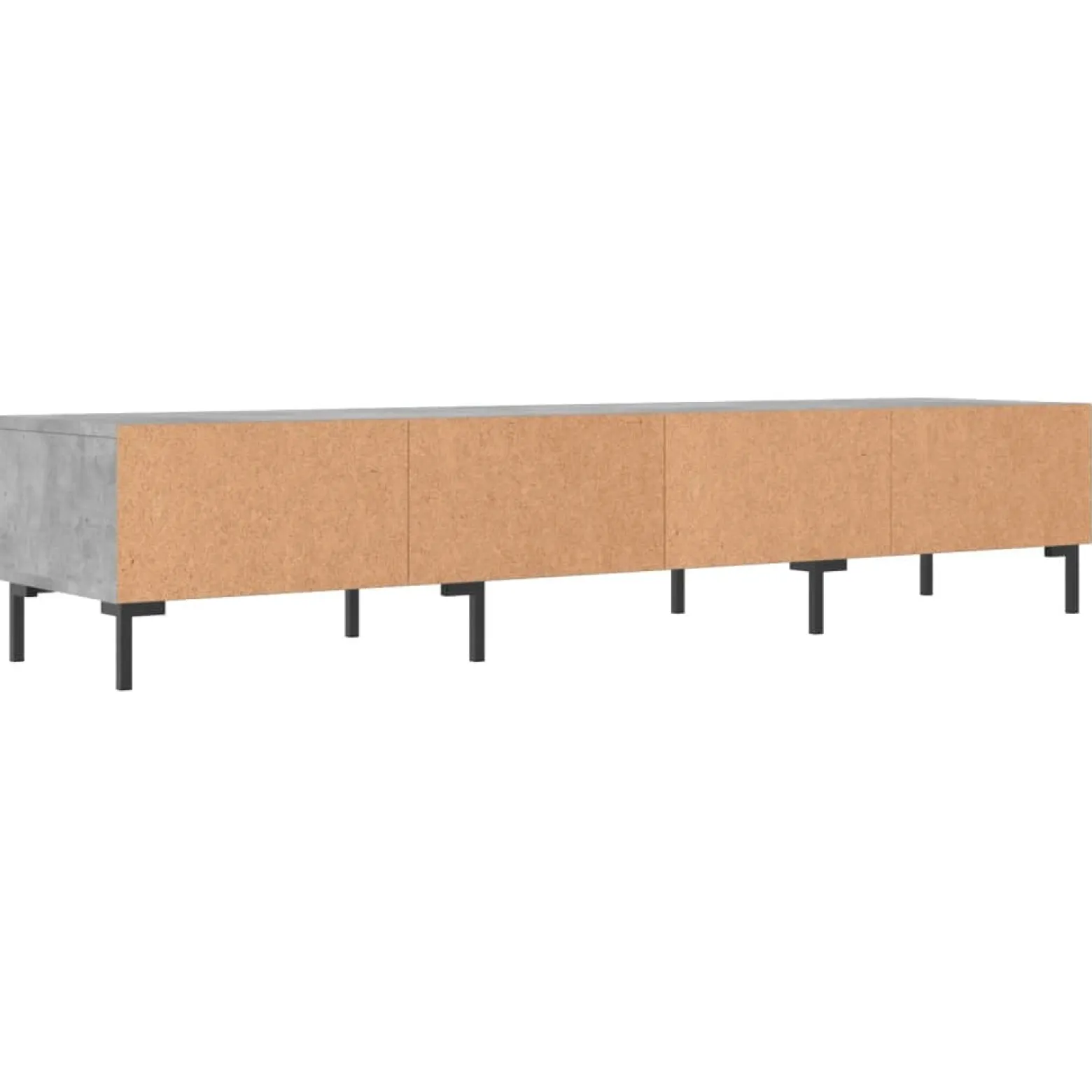 Szafka pod telewizor szarość betonu 150x36x30 cm