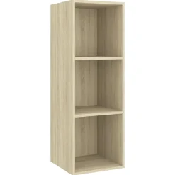 Szafka Pod Telewizor Wisząca Szafka RTV Stolik Półka Brązowa 37x37x107 cm