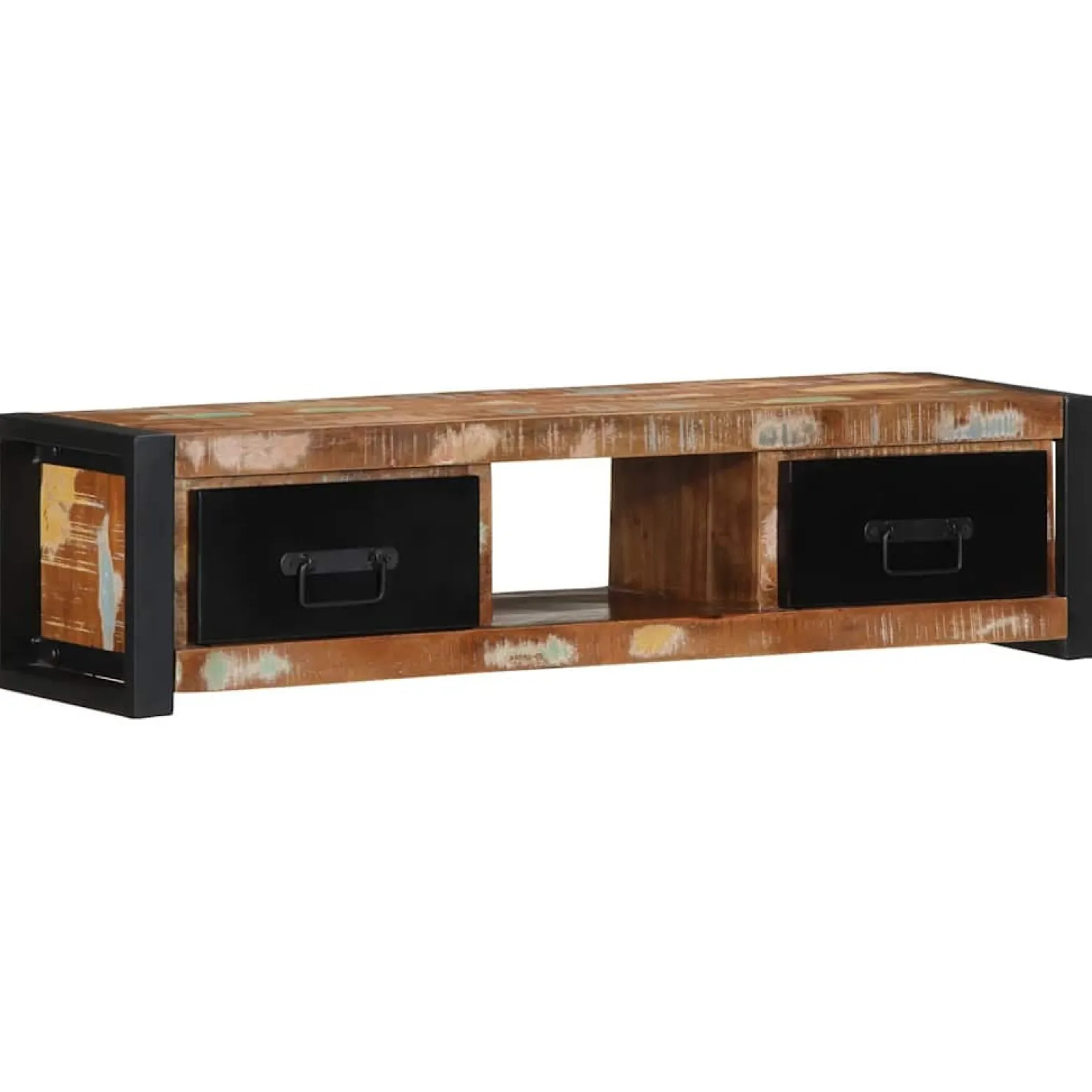 Szafka Pod TV Szafka Pod Telewizor RTV Drewniana Półka 100x30x25 cm