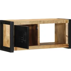 Szafka Pod TV Szafka Pod Telewizor RTV Drewniana Półka 80x30x35 cm