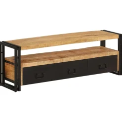 Szafka Pod TV Szafka Pod Telewizor RTV Drewniana Półka 120x30x40 cm
