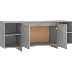 Szafka pod TV szarość betonu 130x35x50 cm