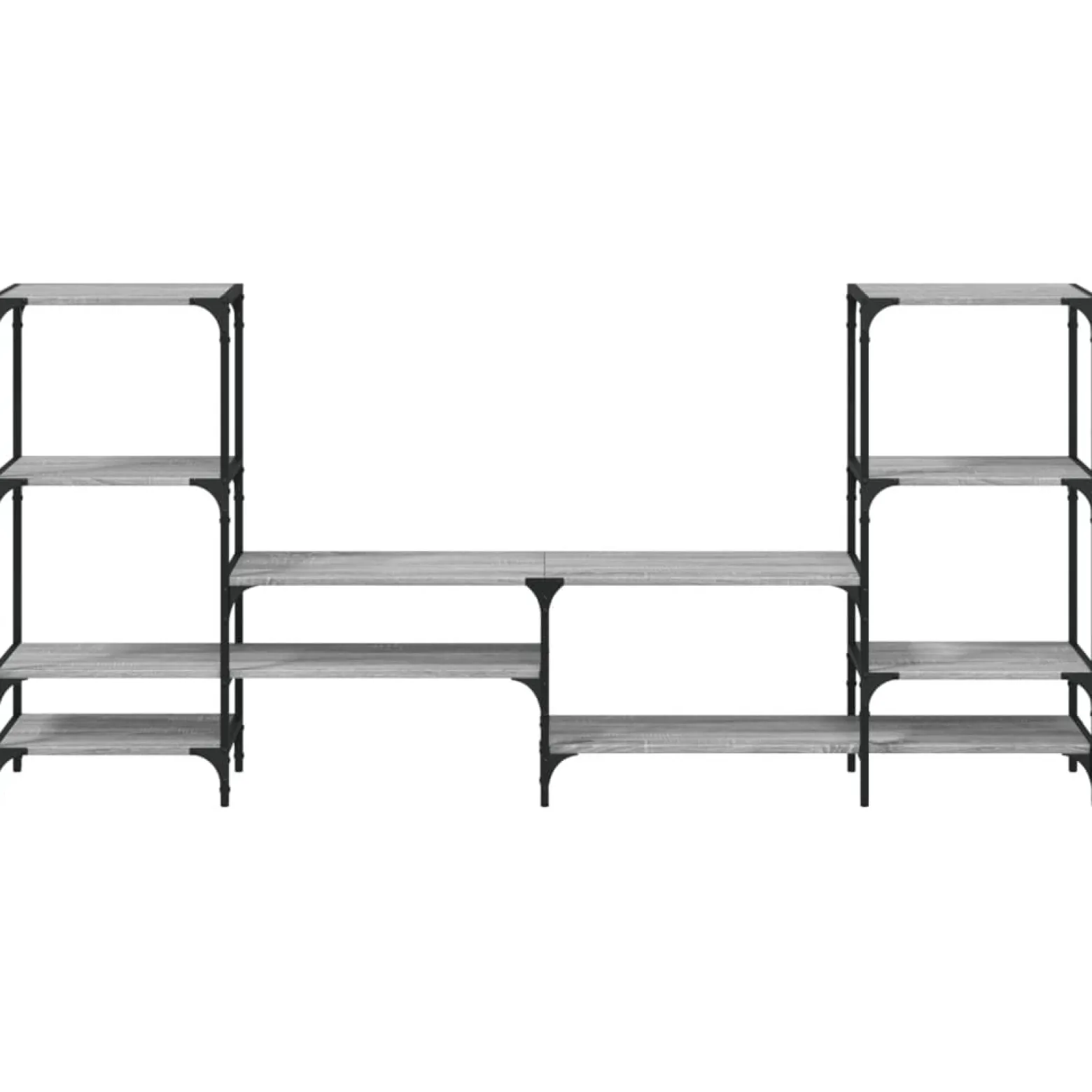 Szafka pod TV szary dąb sonoma 206.5x28.5x95 cm