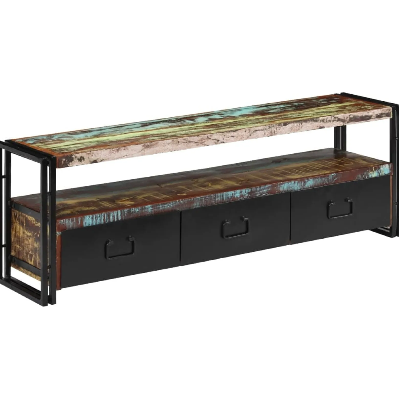 Szafka pod TV z drewna odzyskanego, 120 x 30 x 40 cm