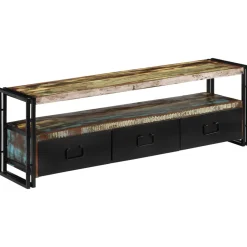 Szafka pod TV z drewna odzyskanego, 120 x 30 x 40 cm