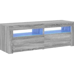Szafka pod TV z LED szary dąb sonoma 120x35x40 cm