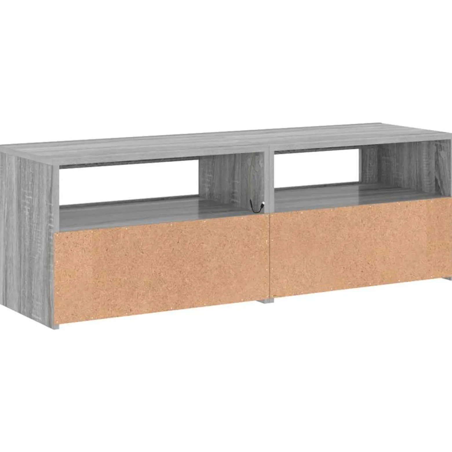 Szafka pod TV z LED szary dąb sonoma 120x35x40 cm