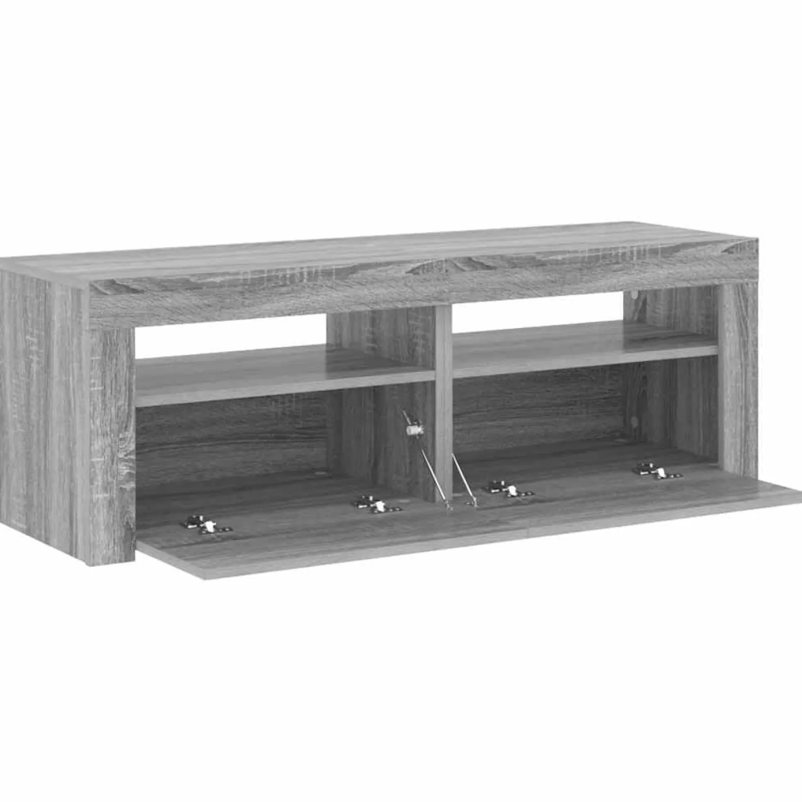 Szafka pod TV z LED szary dąb sonoma 120x35x40 cm