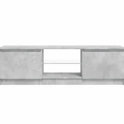 Szafka pod TV z oświetleniem LED szara 120 x 30 x 36 cm