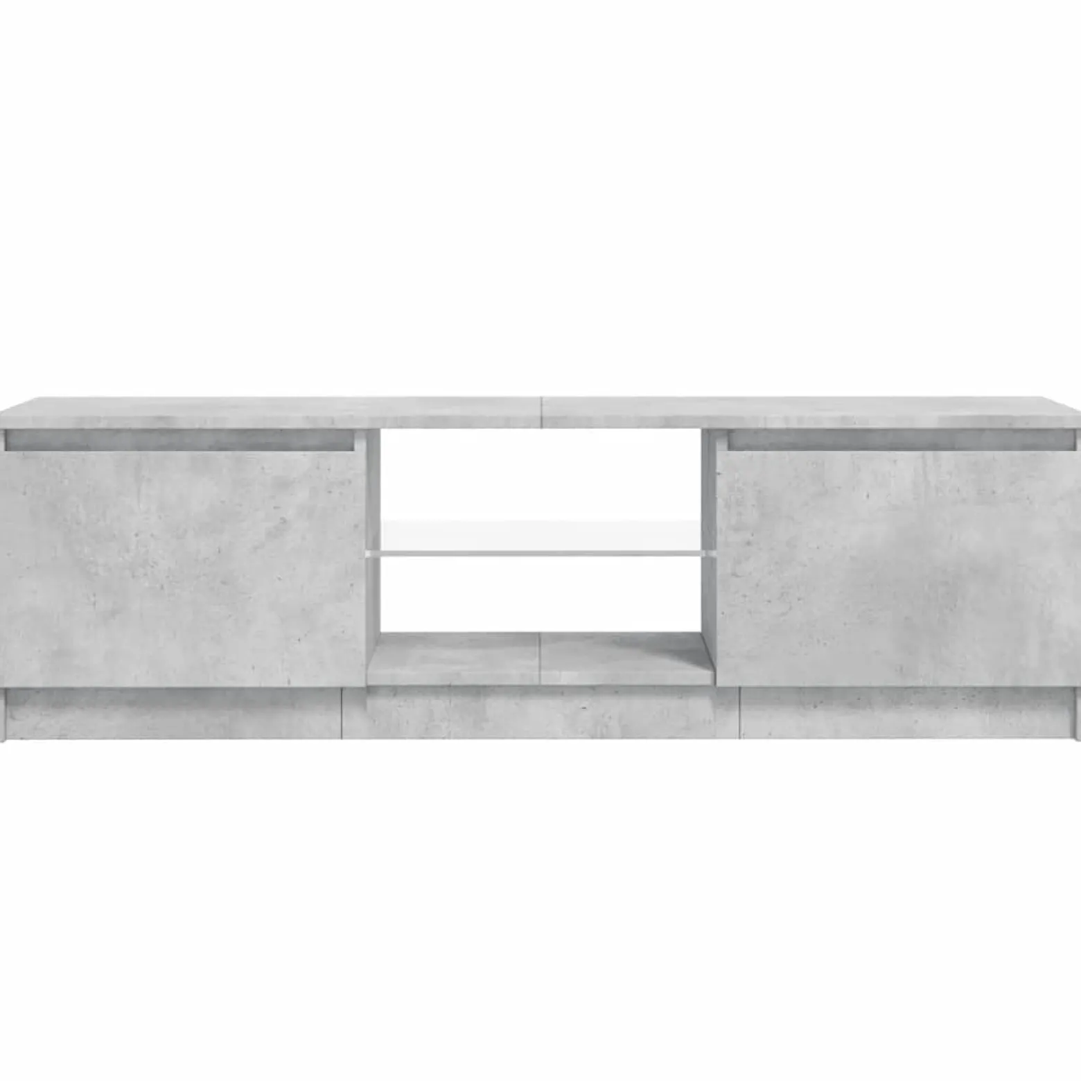 Szafka pod TV z oświetleniem LED szara 120 x 30 x 36 cm