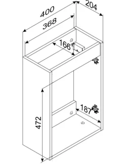 Szafka pod umywalkę 40 cm ADEL