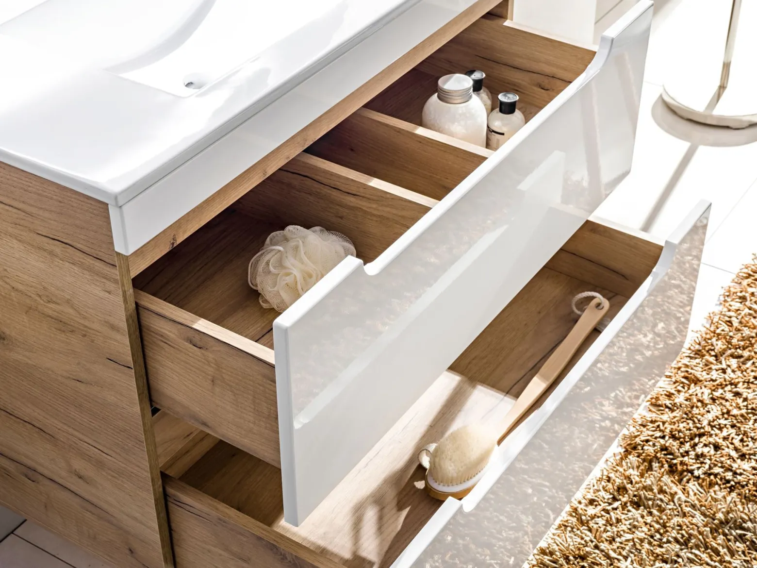 Szafka pod umywalkę 80 cm ARUBA WHITE