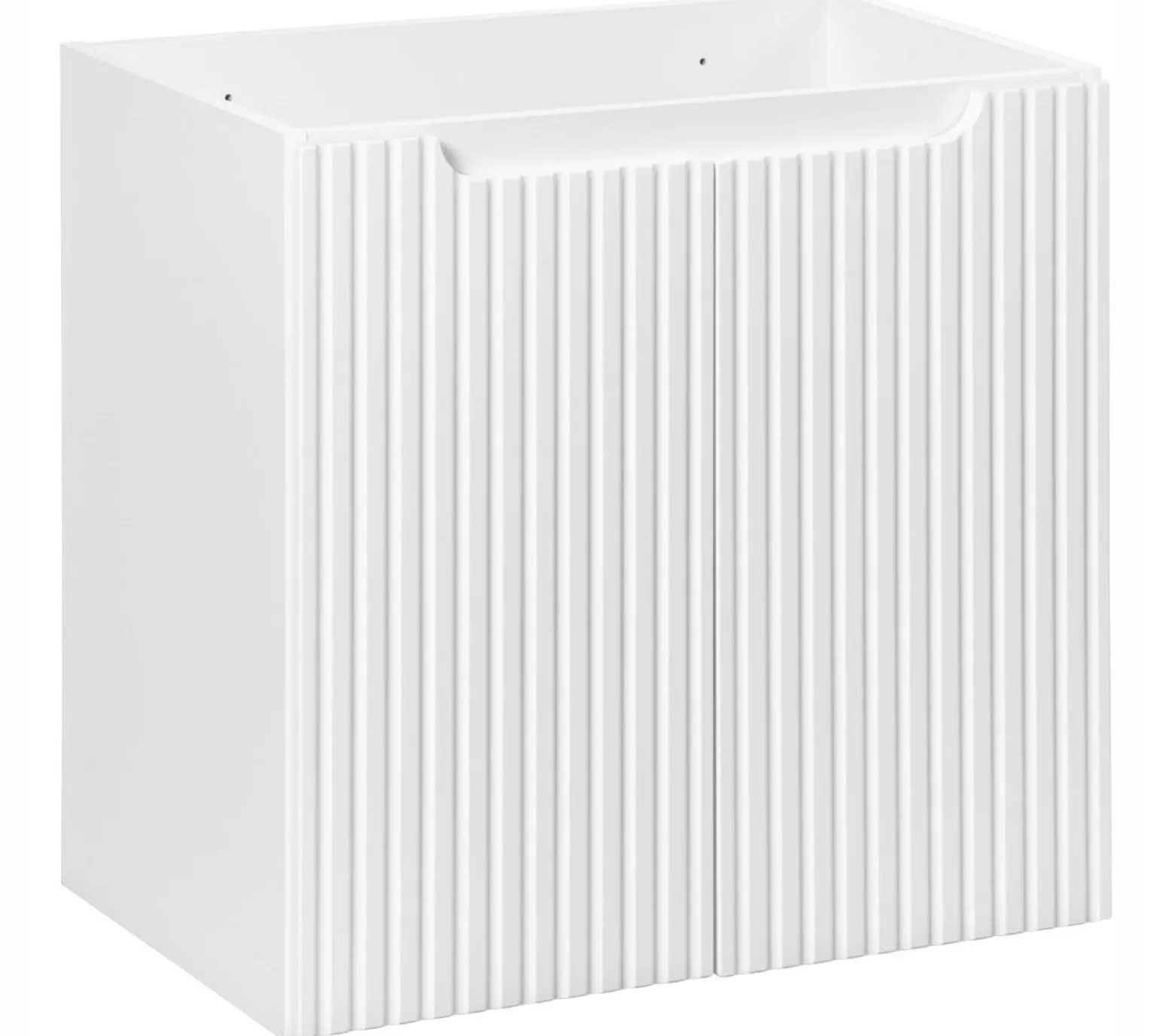 Szafka Pod Umywalkę 60 cm BIAŁA Wisząca RYFLE 2D NOVA WHITE