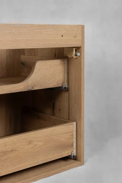 Szafka Pod Umywalkę 60 cm BLAT CZARNY WISZĄCA 2S NOVA OAK