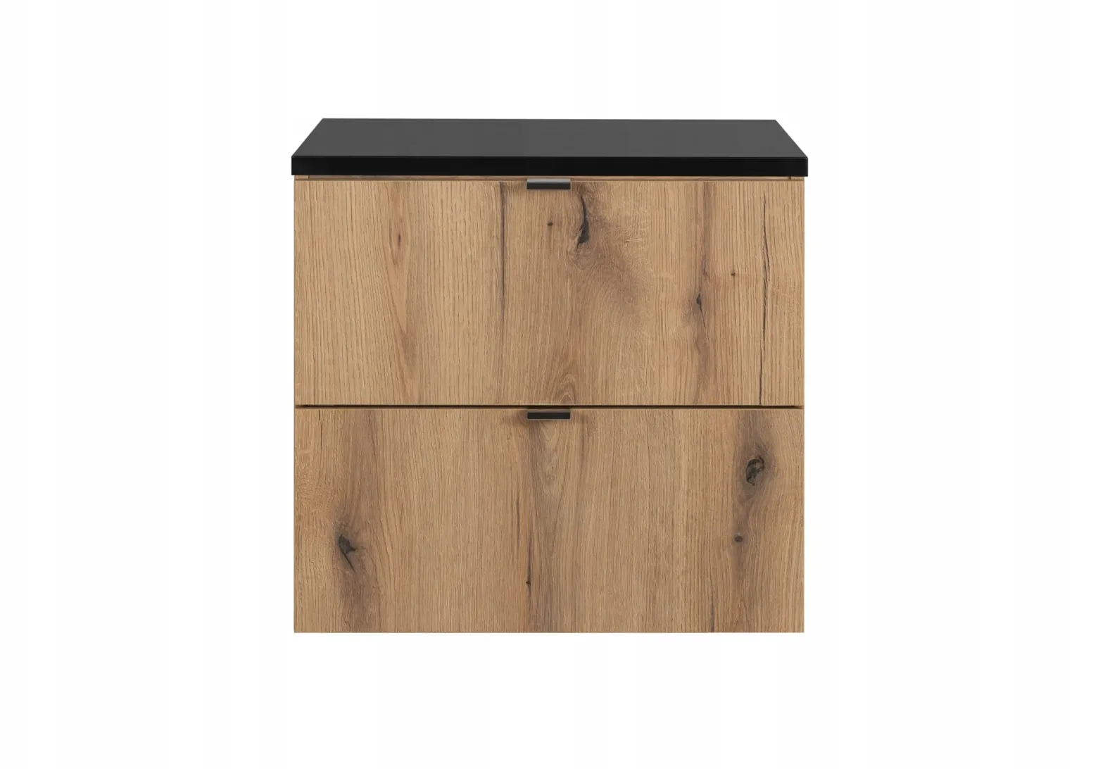Szafka Pod Umywalkę 60 cm BLAT CZARNY WISZĄCA 2S NOVA OAK