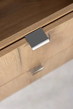 Szafka Pod Umywalkę 80 cm BLAT Dąb Wisząca 2S NOVA OAK