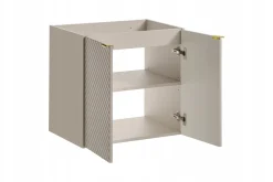 Szafka Pod Umywalkę 60 cm Kaszmir Wisząca Frezowana 2D VIVA