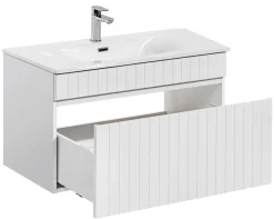 Szafka pod Umywalkę Iconic White 80cm z Blatem