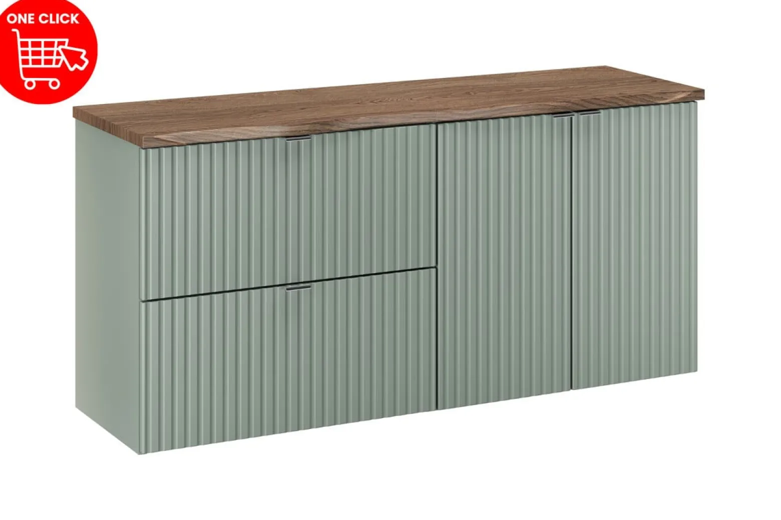 Szafka pod Umywalkę Line Reed Green 120cm z Blatem