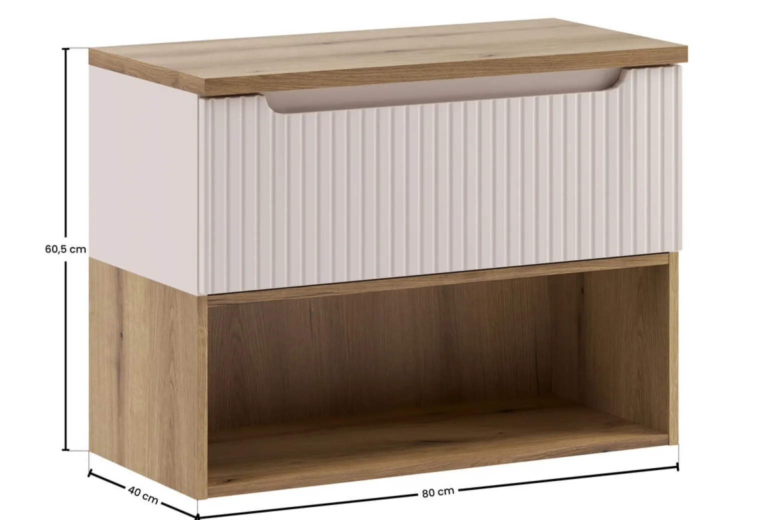 Szafka pod Umywalkę Nova Cashmere 80cm z Blatem