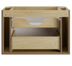 Szafka pod umywalkę OVALIA CREMONA 2S 80cm dąb cremona z umywalką
