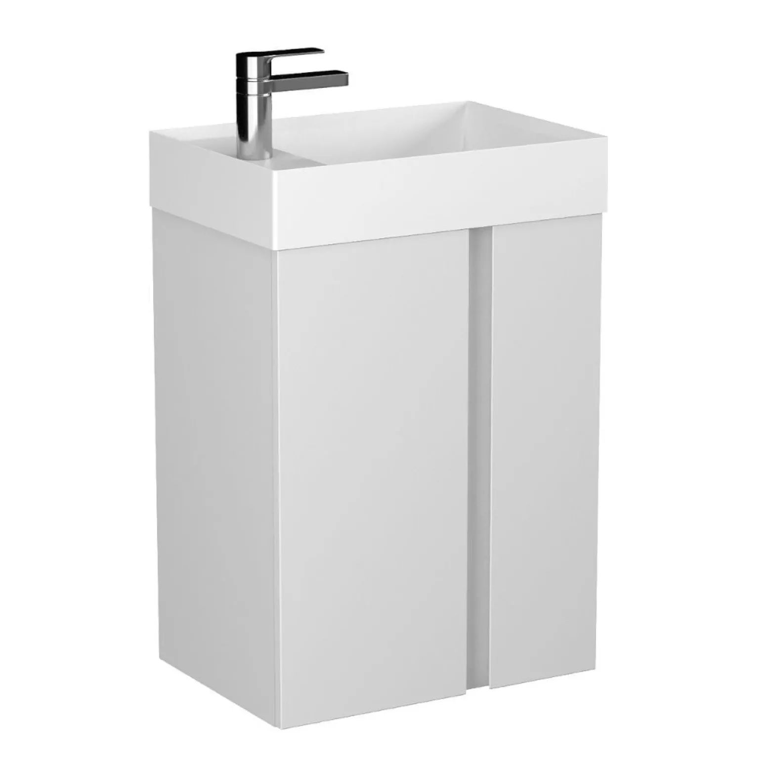 Szafka pod umywalkę UNIQ 49 cm jasno szara półmat z CARGO
