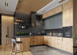 Szafka pod zabudowę lodówki 60 BONO D60 LO P/L 2333 dąb złot