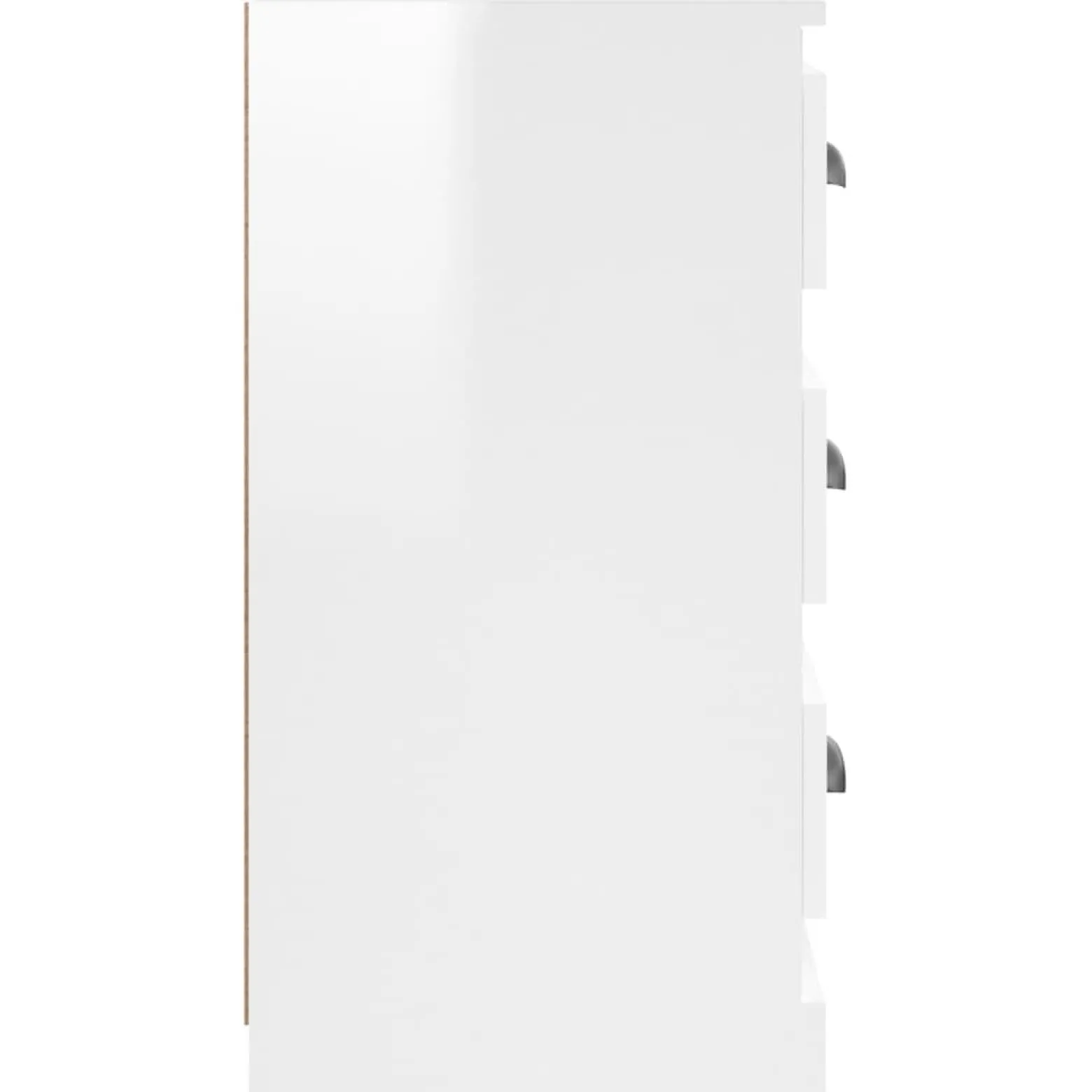 Szafka Regał Biała Połysk 36x35.5x67.5 cm do Salonu Pokoju Sypialni