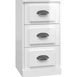 Szafka Regał Biała Połysk 36x35.5x67.5 cm do Salonu Pokoju Sypialni