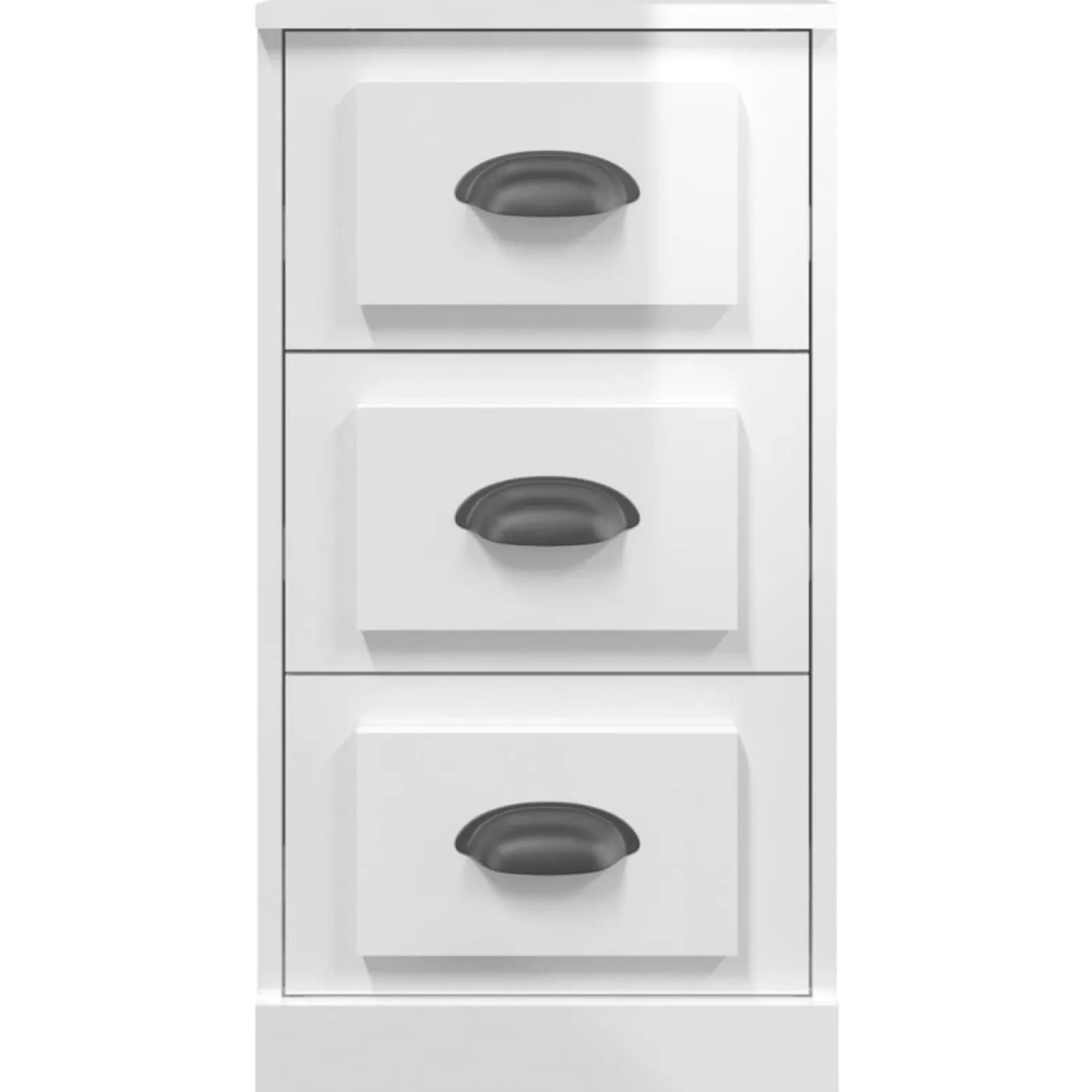 Szafka Regał Biała Połysk 36x35.5x67.5 cm do Salonu Pokoju Sypialni