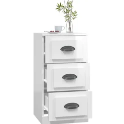 Szafka Regał Biała Połysk 36x35.5x67.5 cm do Salonu Pokoju Sypialni