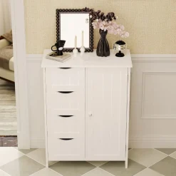 Szafka regał komoda łazienka przedpokój loft 3 szuflady biała 80 cm