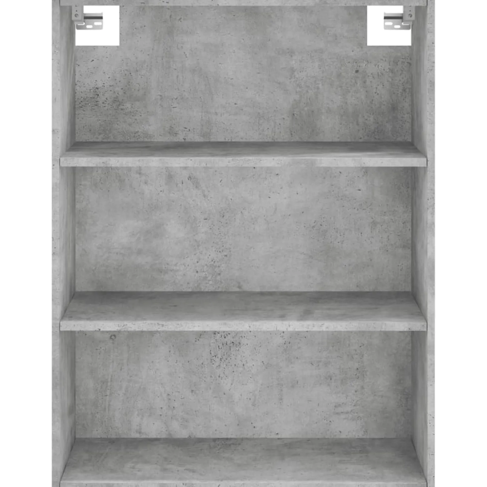 Szafka Regał Szara Beton 69.5x32.5x180 cm do Salonu Pokoju Sypialni