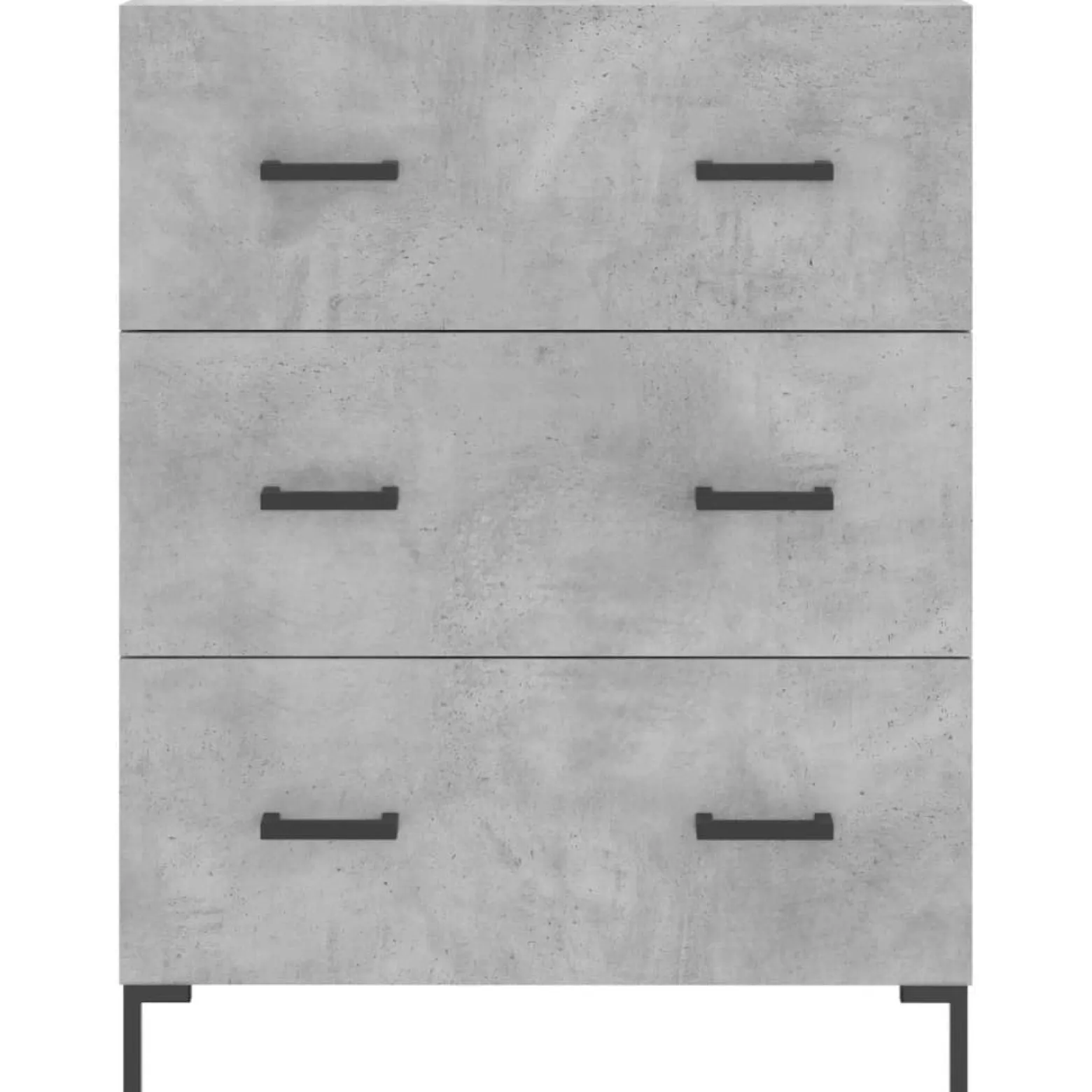 Szafka Regał Witrynka Szara Beton Szklana 69.5x34x180 cm do Salonu Pokoju