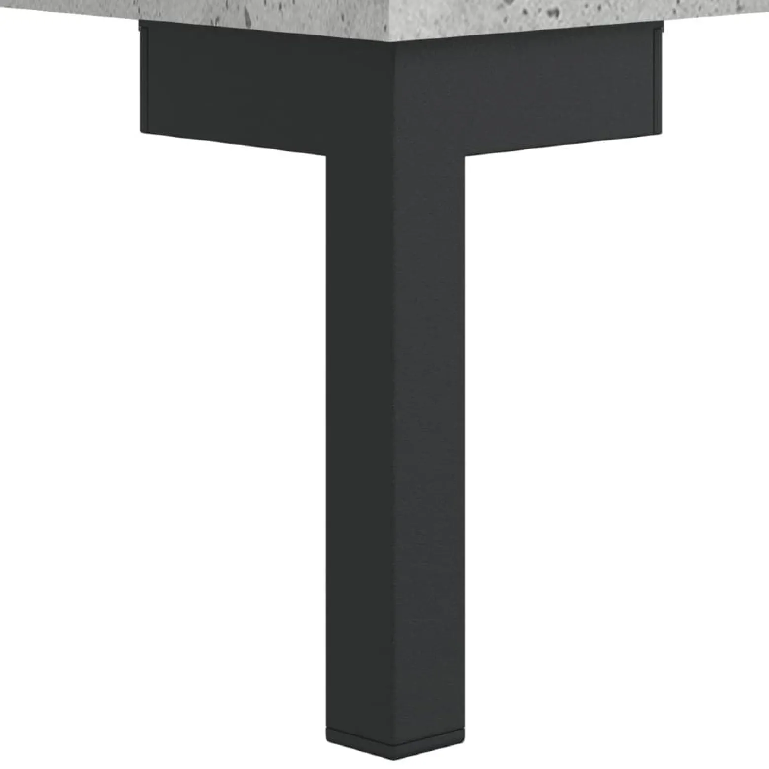 Szafka Regał Witrynka Szara Beton z Drzwiami 69.5x34x180 cm do Salonu