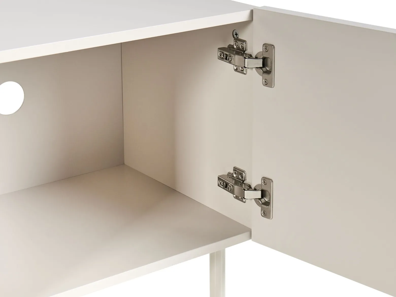 Szafka RTV 180 cm MDF jasnobeżowa