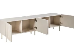 Szafka RTV 180 cm MDF jasnobeżowa