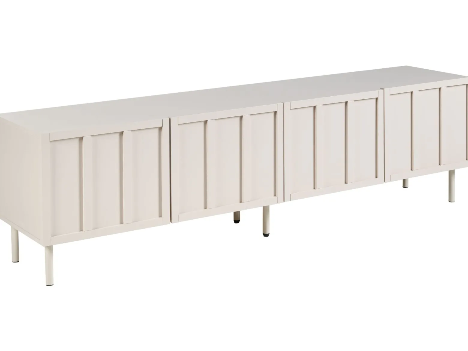 Szafka RTV 180 cm MDF jasnobeżowa