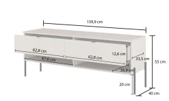 Szafka RTV 140 cm pod telewizor ORE