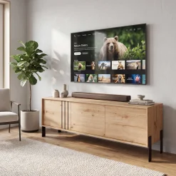 Szafka RTV 150 cm pod TV do salonu NUVIO dąb artisan