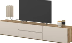 Szafka RTV 200 cm wisząca CRISS kaszmir
