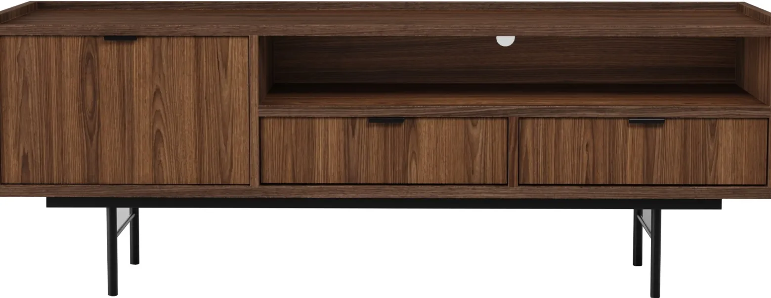Szafka RTV 150 cm z szufladami ELVIO orzech warmia