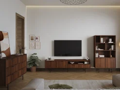 Szafka RTV 150 cm z szufladami ELVIO orzech warmia