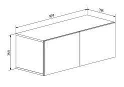Szafka RTV COLGANTE KASZMIR 100 cm