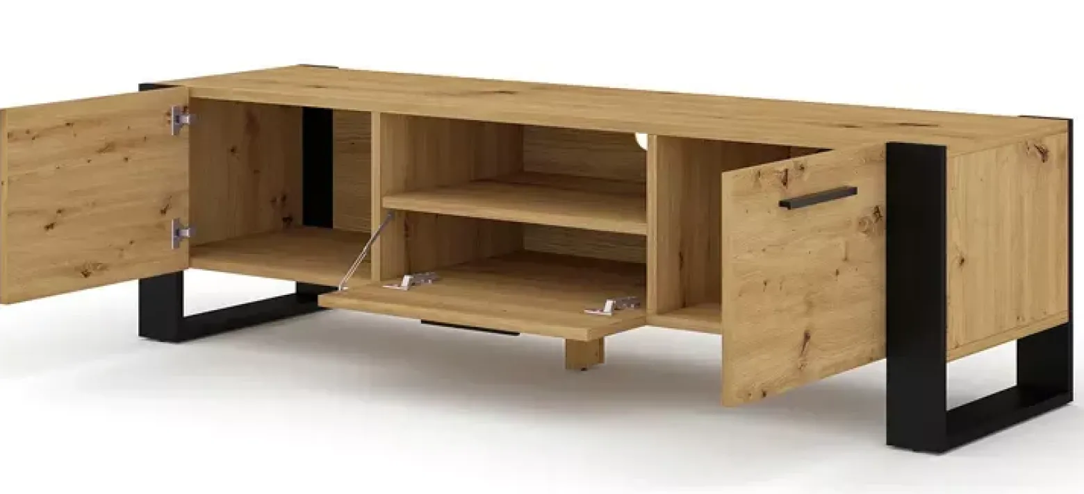 Szafka RTV dąb artisan - Elnix