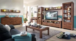 Szafka RTV Gent 200 cm z 3 szufladami i półką dąb stirling