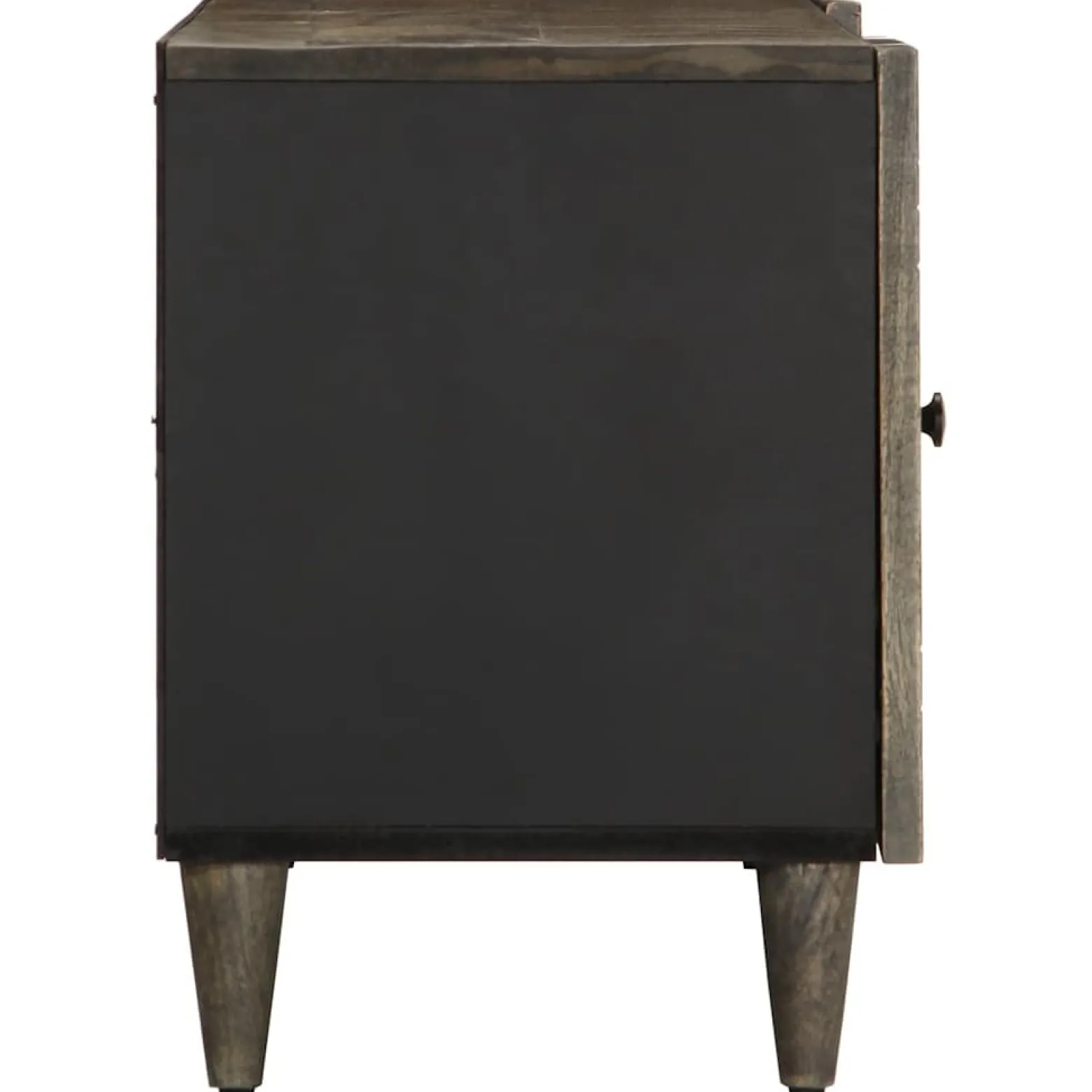 Szafka RTV Jasnoszara 105x33.5x46 cm Drewno lite Mango