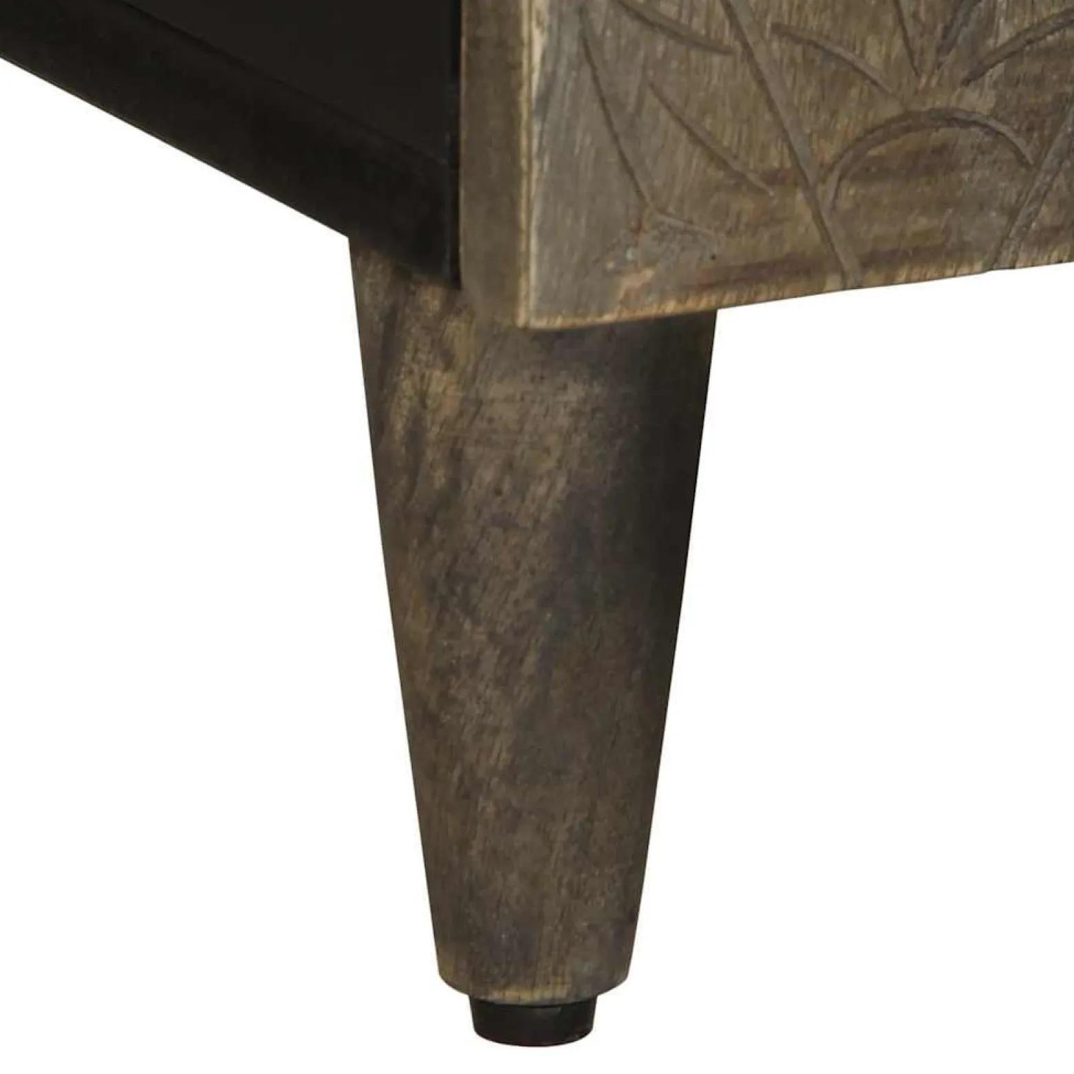 Szafka RTV Jasnoszara 105x33.5x46 cm Drewno lite Mango
